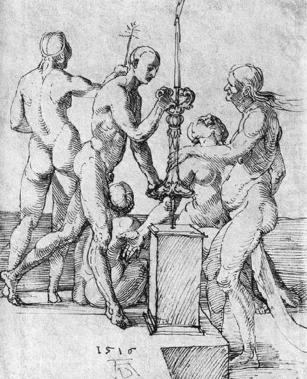 Male and Female Nudes, Albrecht Durer